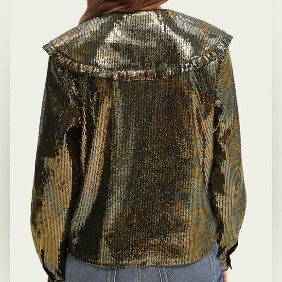 Scotch&Soda collar sequined print blouse - Picture 10 of 13